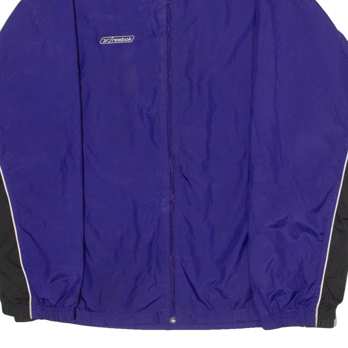 REEBOK Mens Windbreaker Jacket Purple 90s Colourblock L