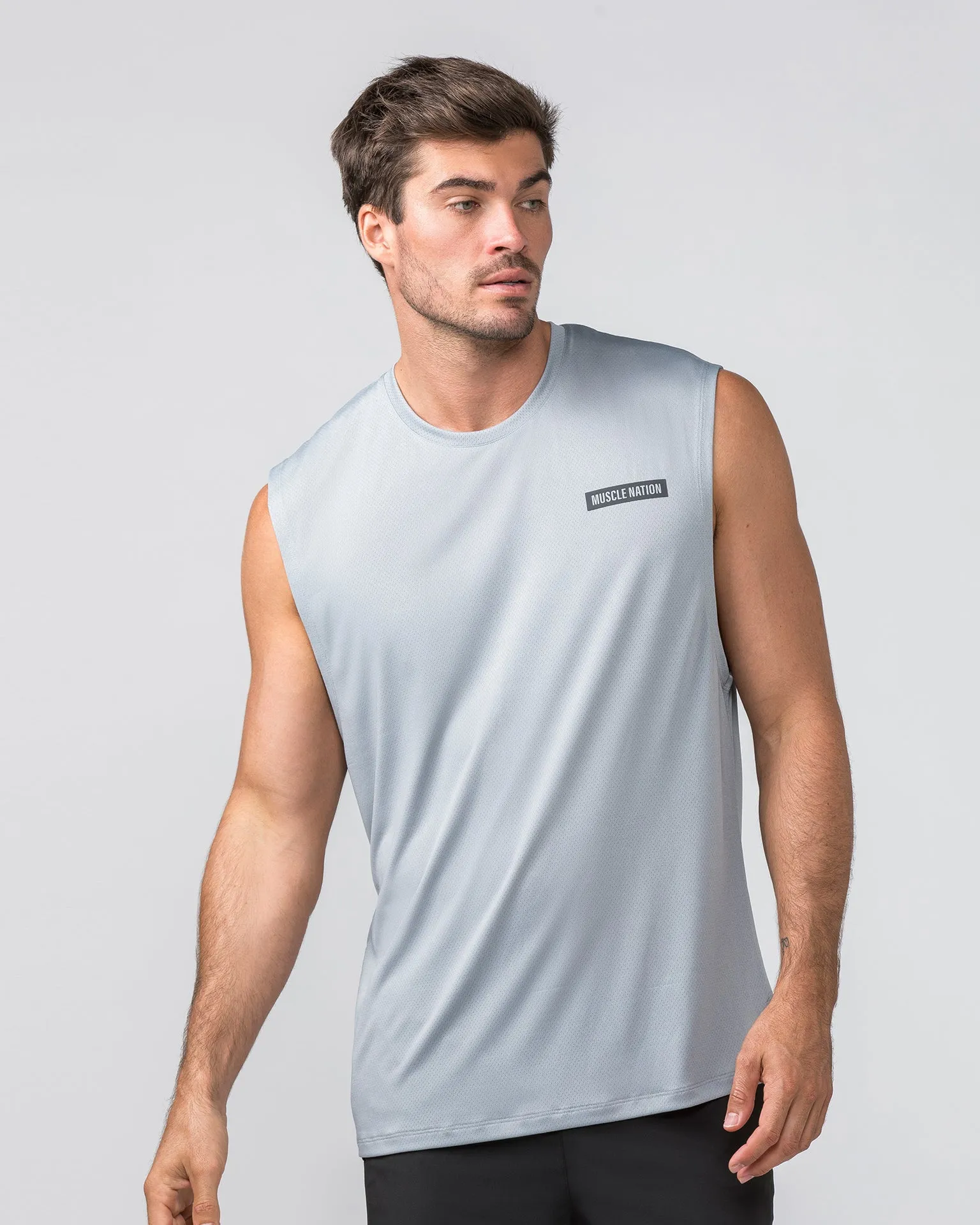 Relaxed Active Tank - Light Jet Grey