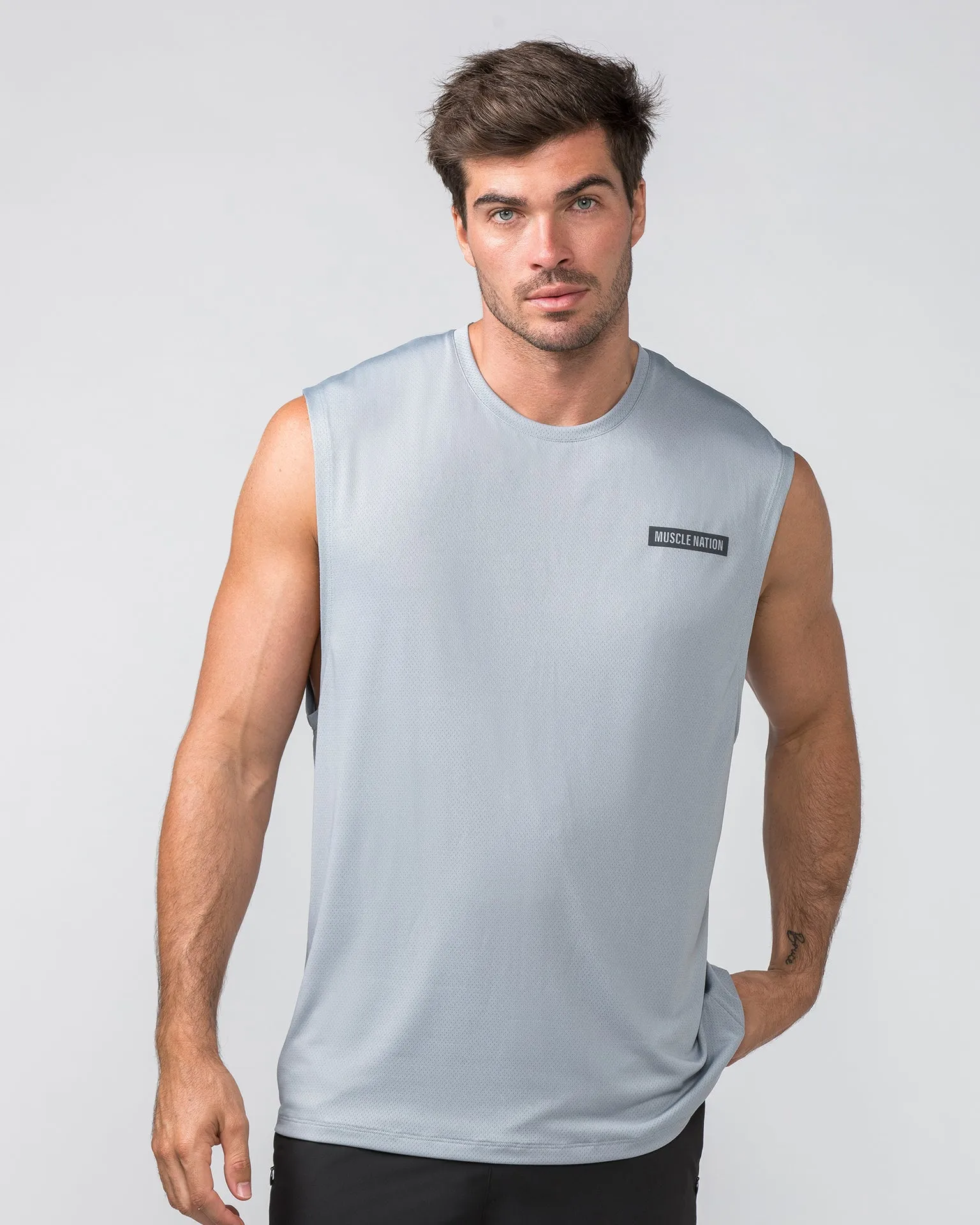 Relaxed Active Tank - Light Jet Grey