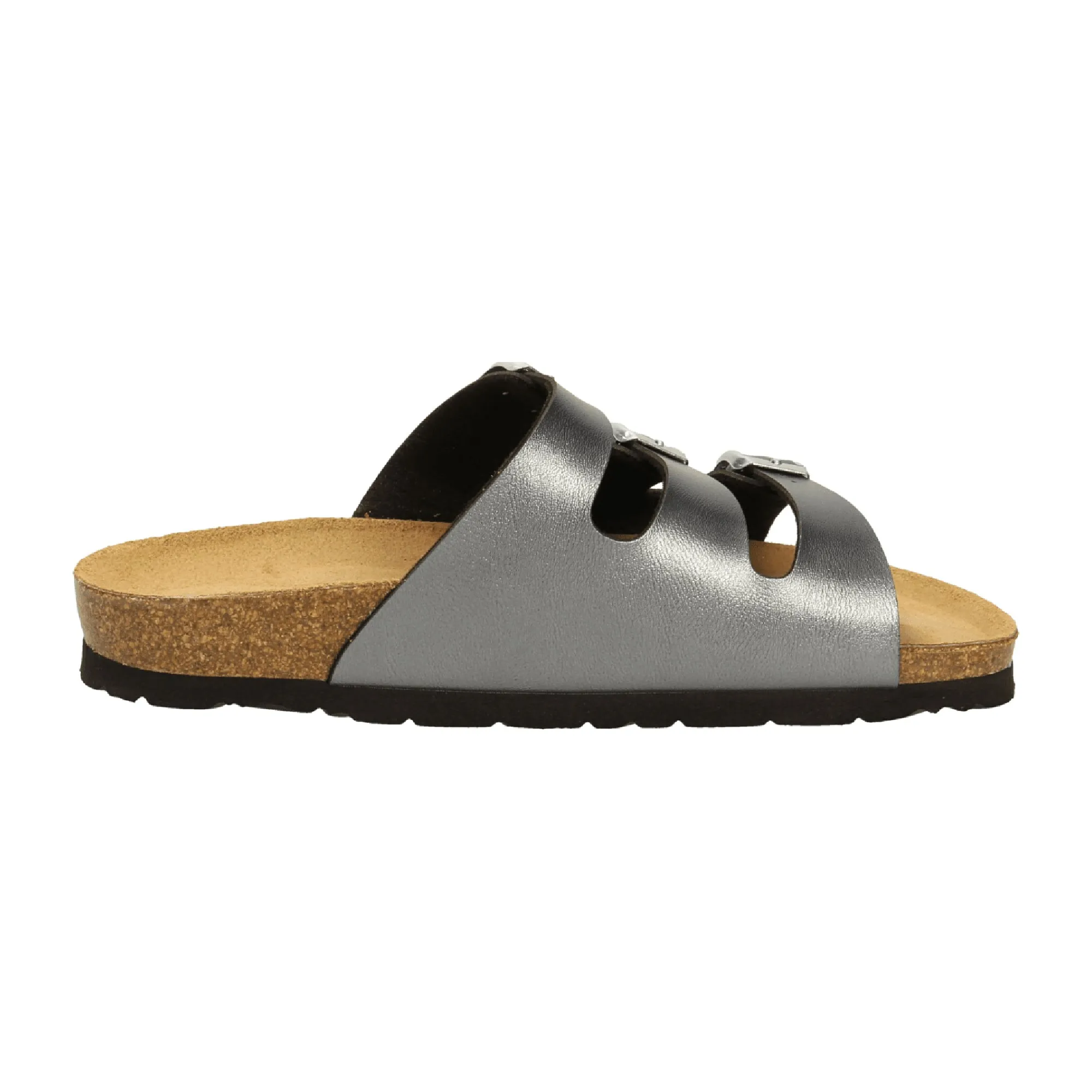 Rohde Alba Women's Grey Sandals with Adjustable Strap and Open Toe