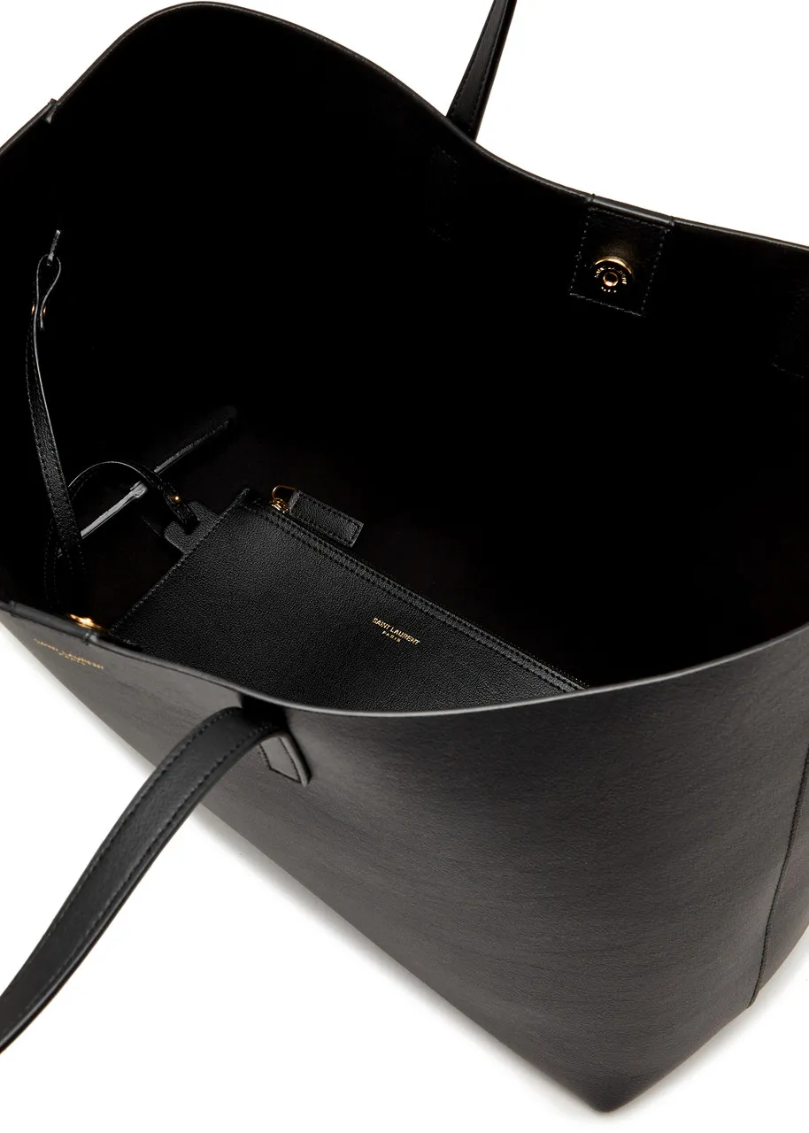 SAINT LAURENT East West grained leather tote -                         -                     -                