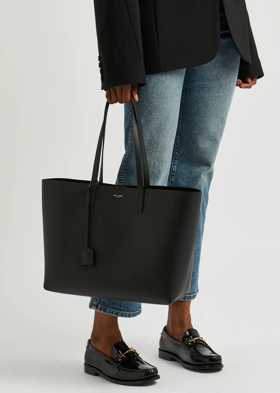 SAINT LAURENT East West grained leather tote -                         -                     -                