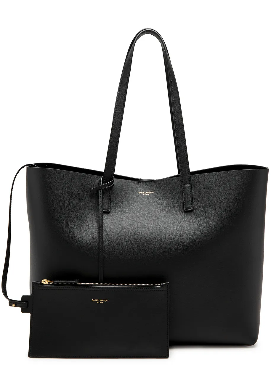 SAINT LAURENT East West grained leather tote -                         -                     -                