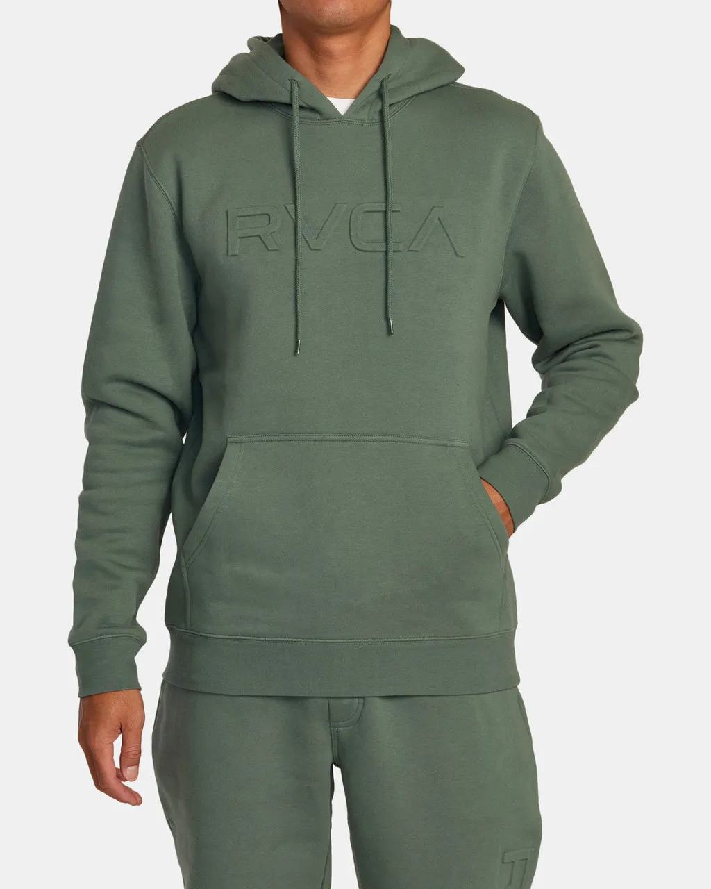 (SALE!!!) RVCA Big RVCA Embossed Hoodie - Jade