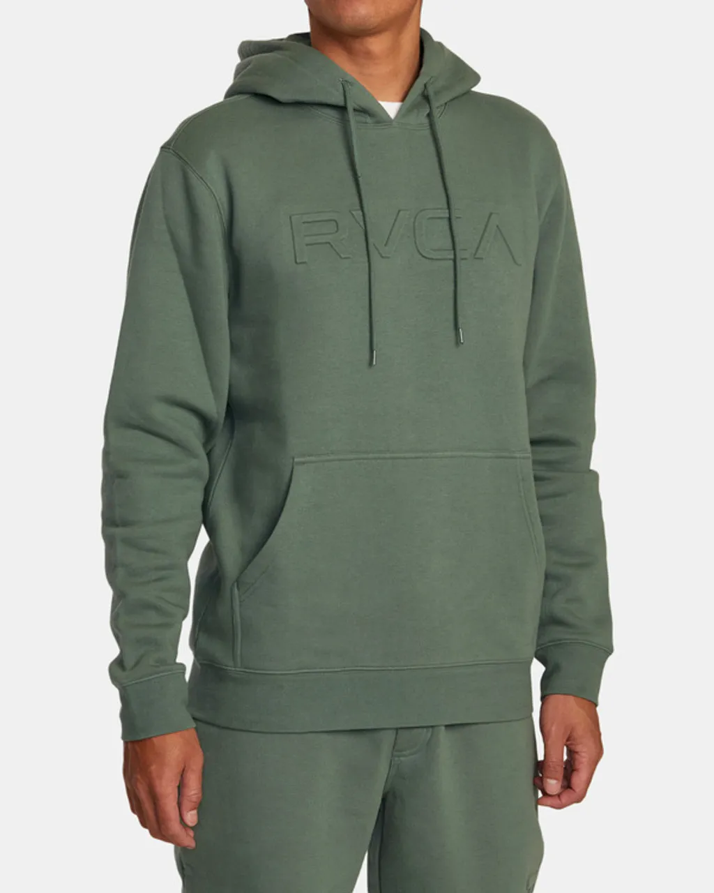 (SALE!!!) RVCA Big RVCA Embossed Hoodie - Jade