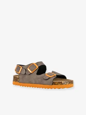 Sandals with 3 Straps for Boys, COLORS OF CALIFORNIA - dark brown