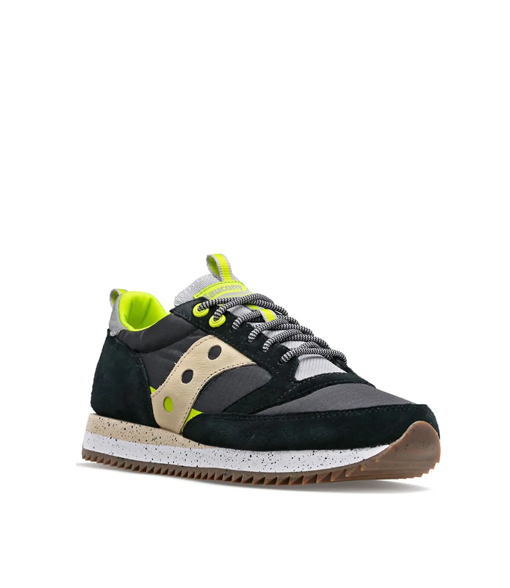 Saucony Men's Jazz 81 Peak Premium Black / Acid Lime