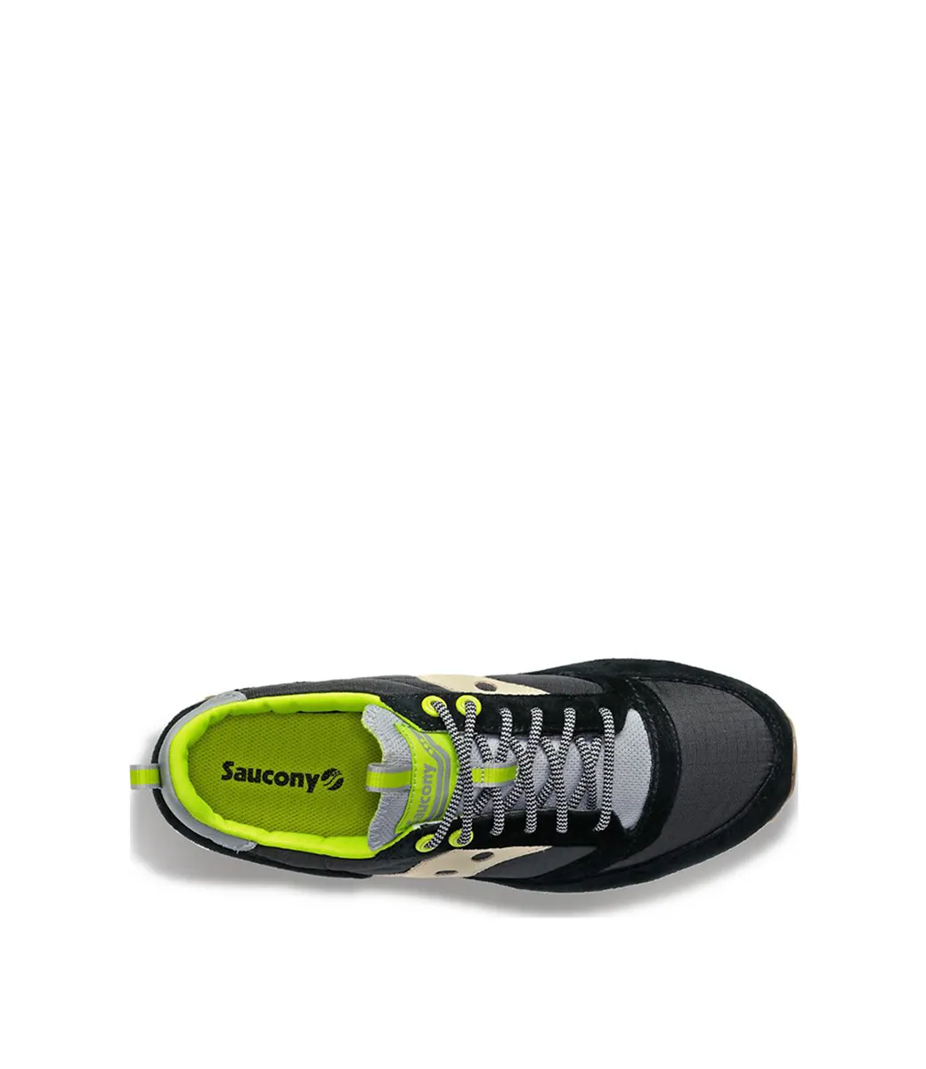 Saucony Men's Jazz 81 Peak Premium Black / Acid Lime