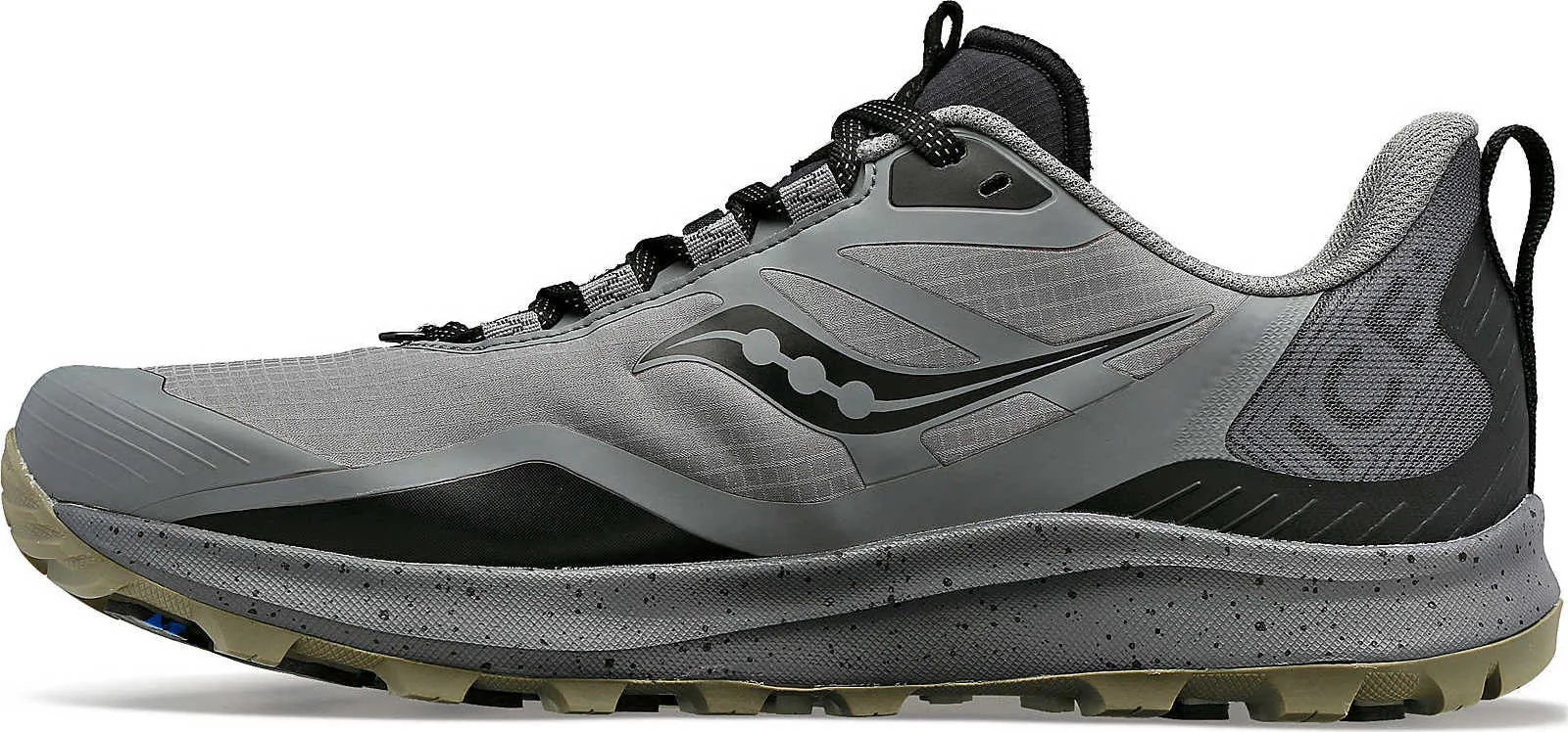 Saucony Men's Peregrine Ice+ 3 Gravel/Black | Buy Saucony Men's Peregrine Ice+ 3 Gravel/Black here | Outnorth