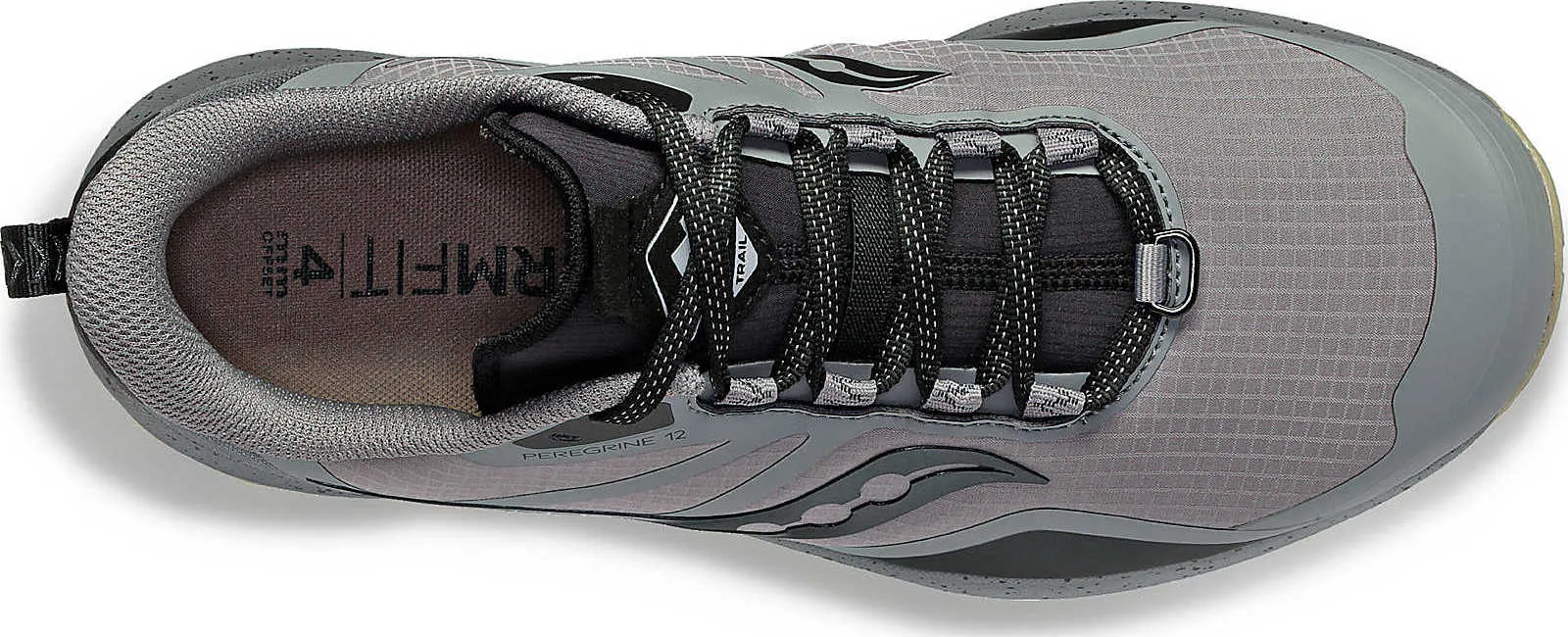 Saucony Men's Peregrine Ice+ 3 Gravel/Black | Buy Saucony Men's Peregrine Ice+ 3 Gravel/Black here | Outnorth