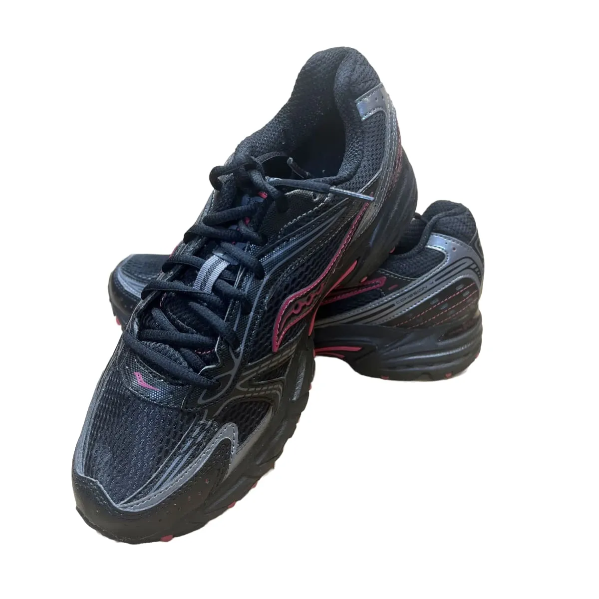 SAUCONY Women's Grid  Cohesion 4 Running Shoe  - Black/Pink