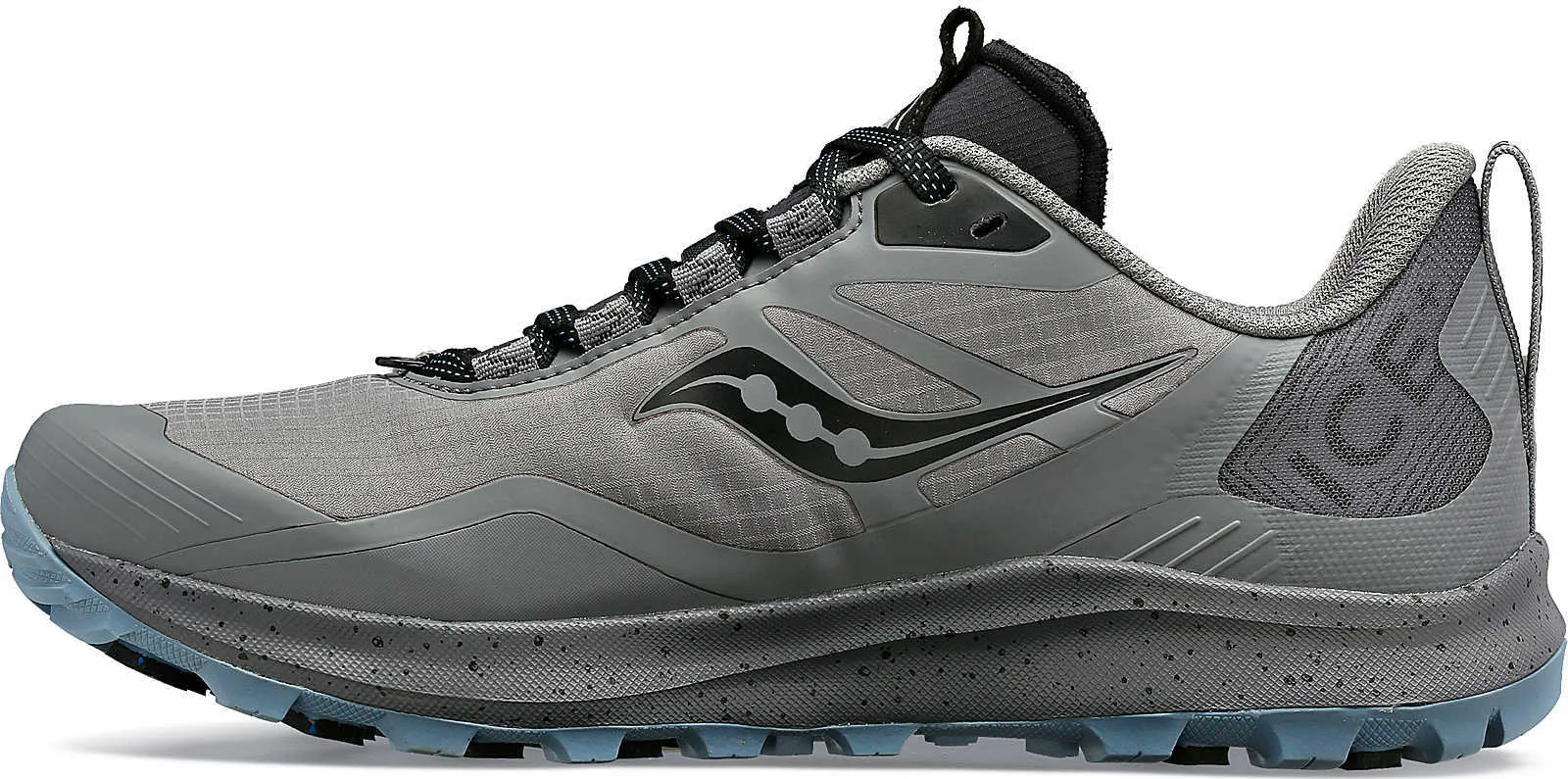 Saucony Women's Peregrine Ice+ 3 Gravel/Black | Buy Saucony Women's Peregrine Ice+ 3 Gravel/Black here | Outnorth