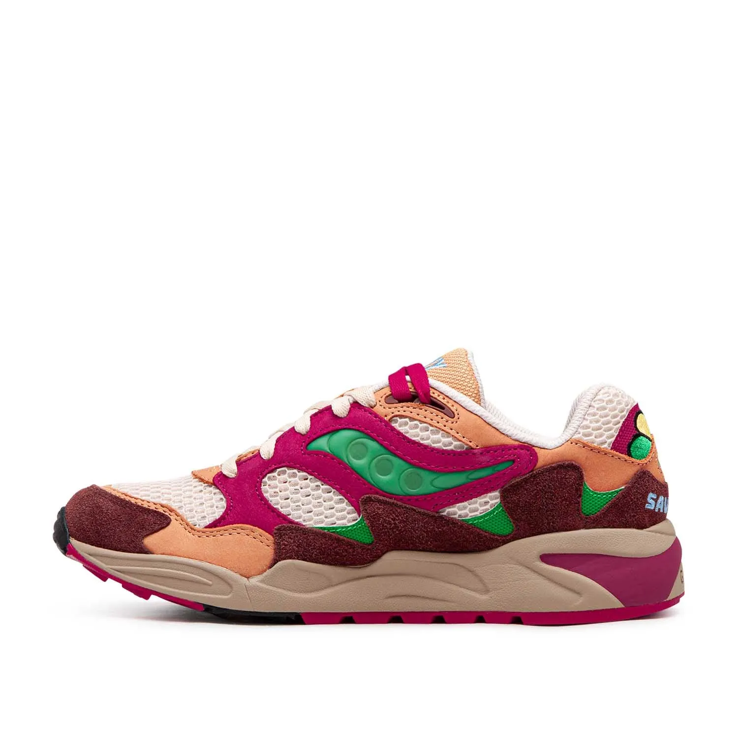 Saucony x JaeTips Grid Shadow 2 (Brown / Multi)