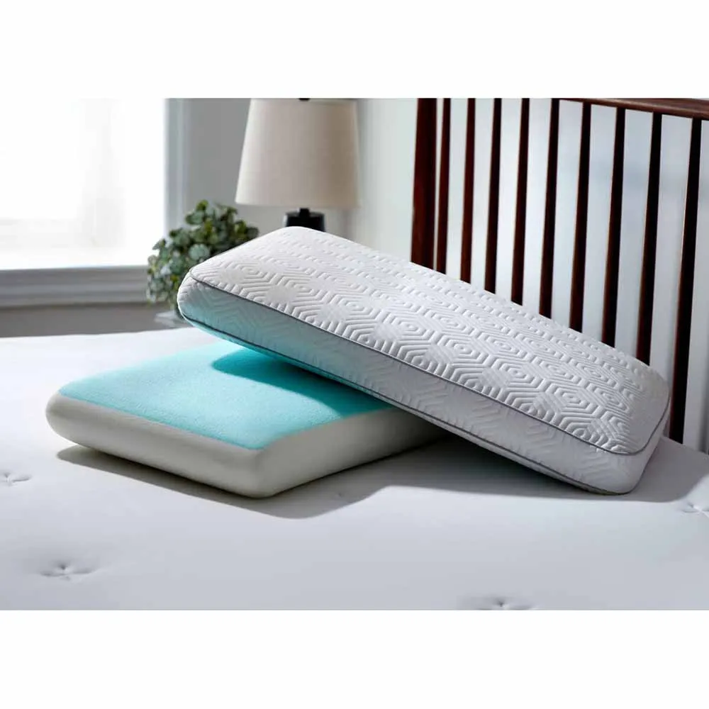 Sheex Elevated Performance Cooling Memory Foam Pillow - White