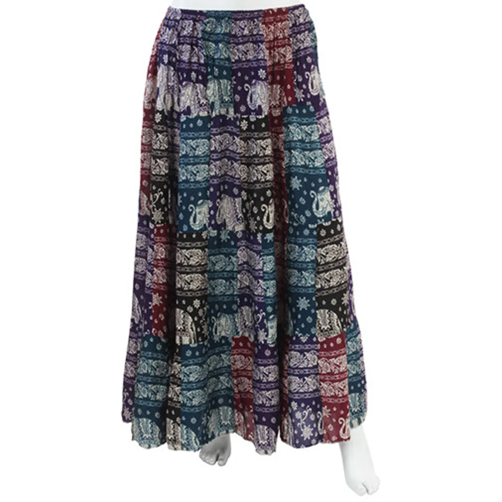 Siesta Thai Elephant Patch Skirt