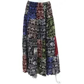 Siesta Thai Elephant Patch Skirt