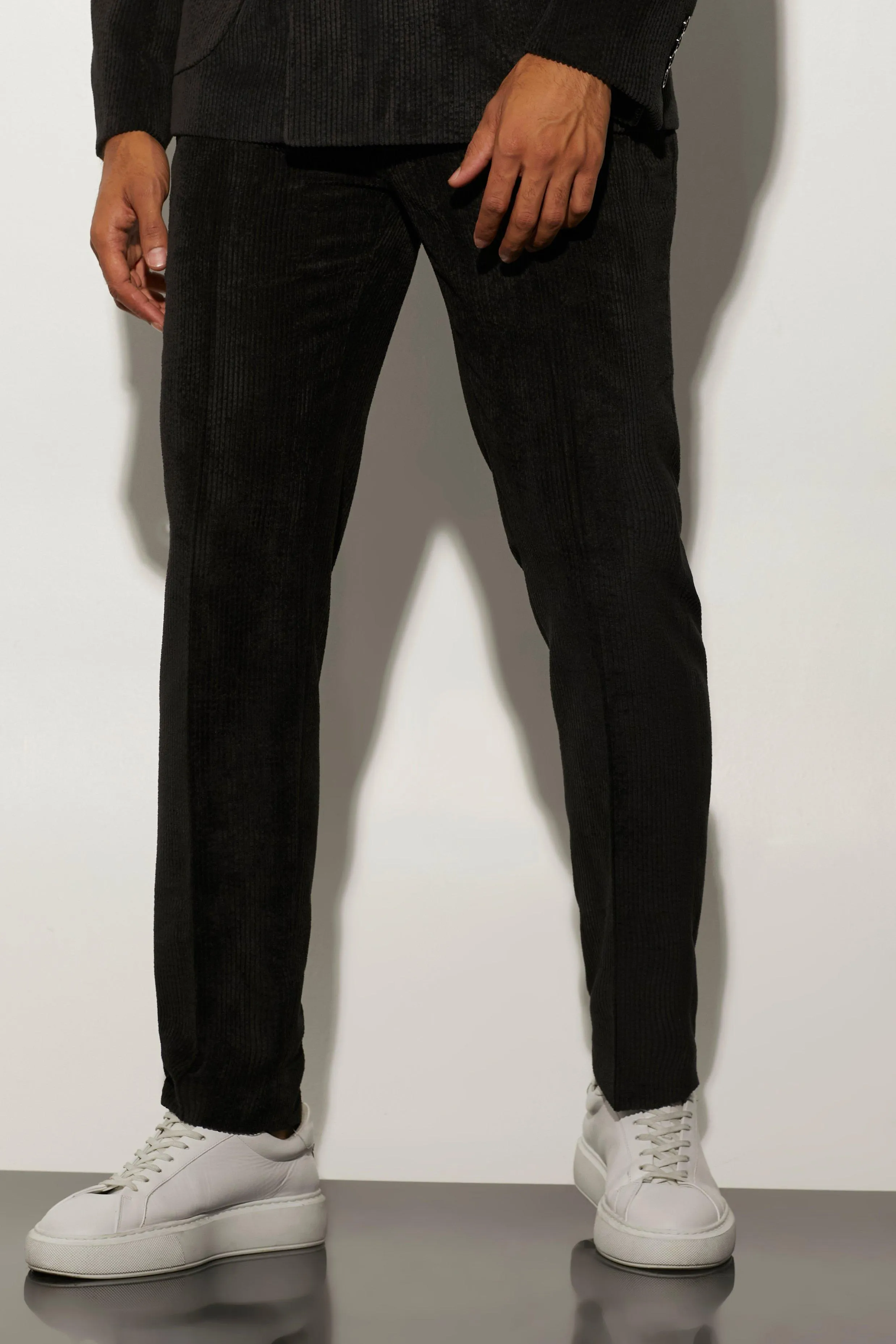 Slim Cord Suit Trousers