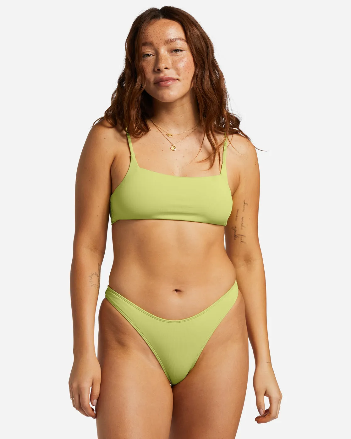 Sol Searcher Hike Bikini Bottoms - Light Lime