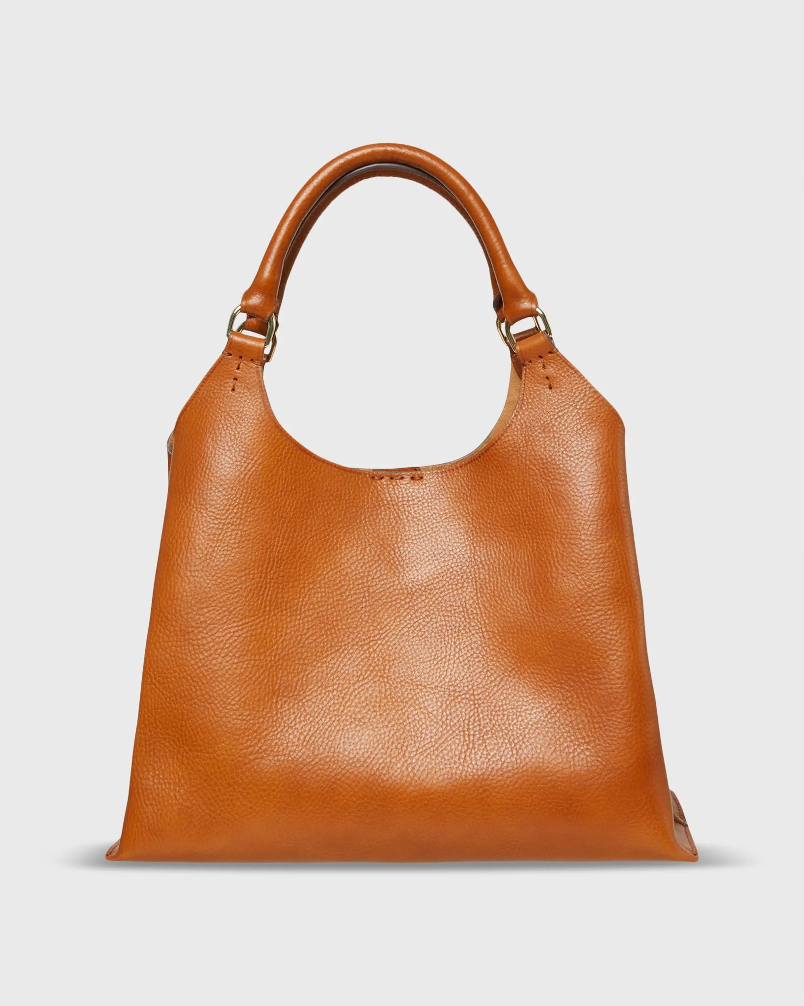 Sonia Shoulder Bag in Tan Leather