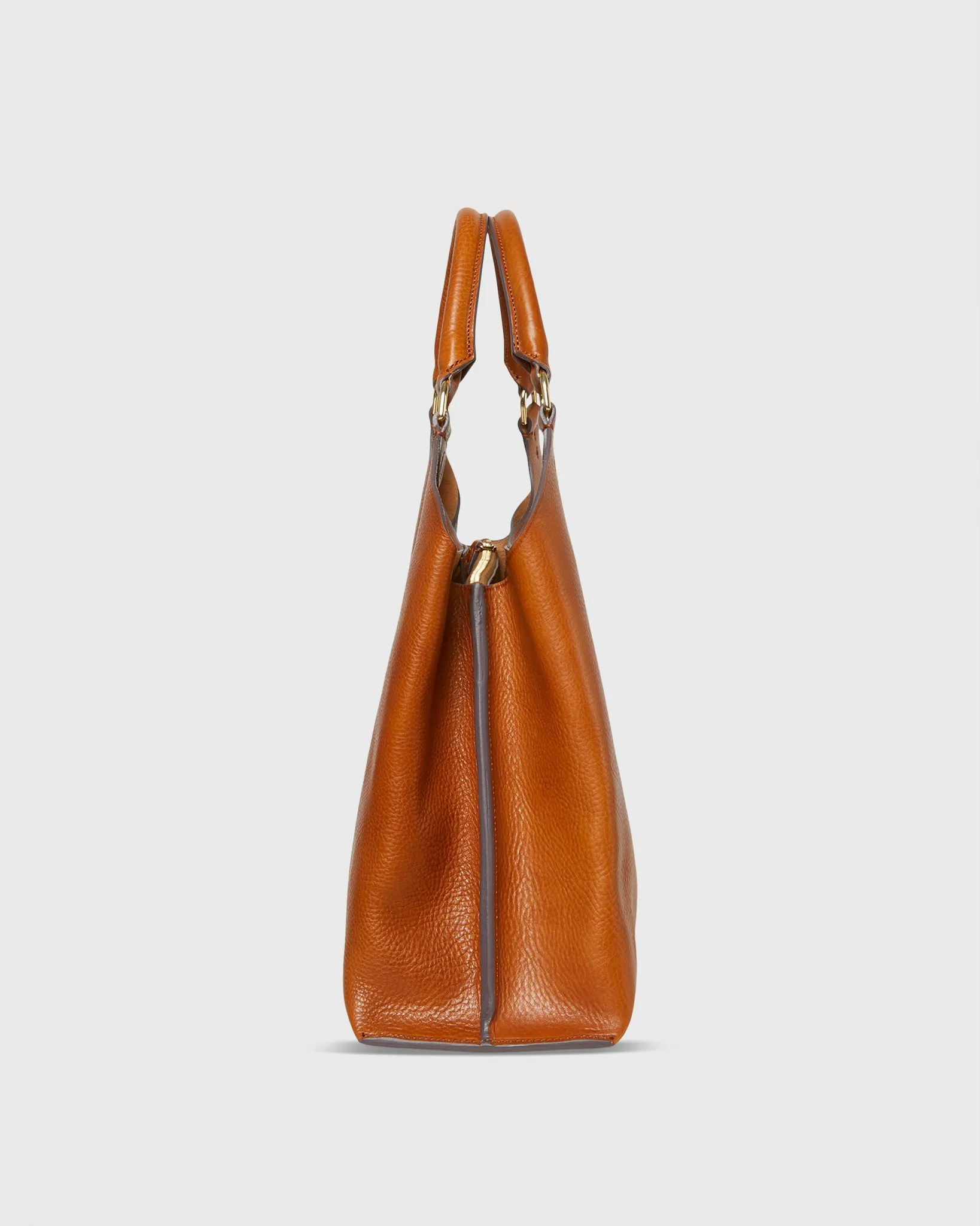 Sonia Shoulder Bag in Tan Leather