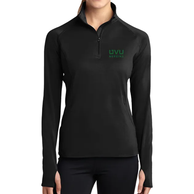 Sport-Tek Ladies Sport-Wick Stretch 1/2-Zip Pullover - UVU Nursing