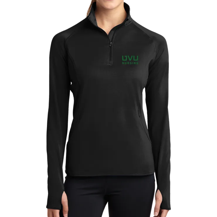 Sport-Tek Ladies Sport-Wick Stretch 1/2-Zip Pullover - UVU Nursing