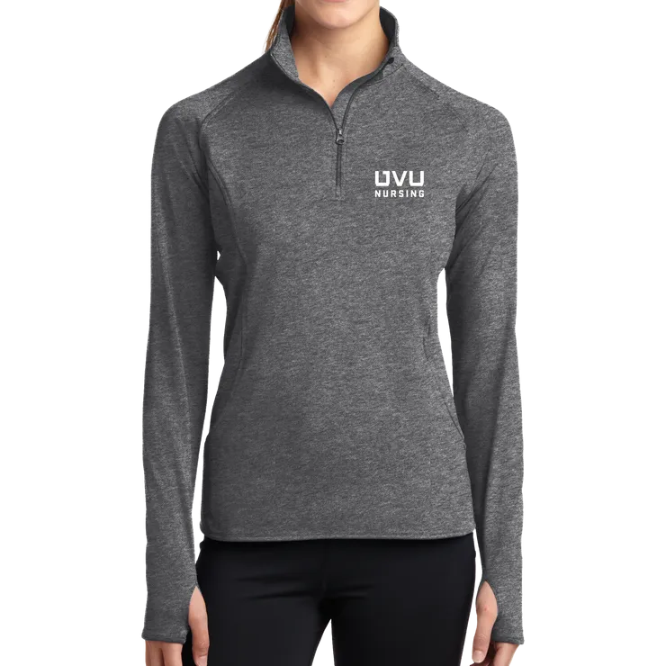 Sport-Tek Ladies Sport-Wick Stretch 1/2-Zip Pullover - UVU Nursing