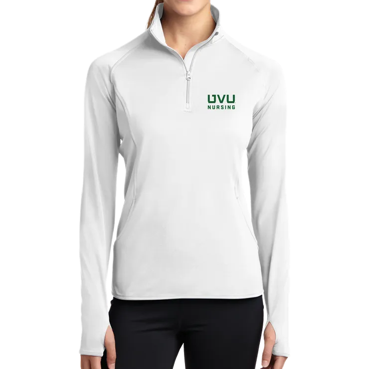 Sport-Tek Ladies Sport-Wick Stretch 1/2-Zip Pullover - UVU Nursing