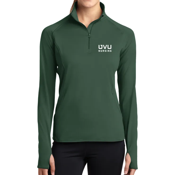 Sport-Tek Ladies Sport-Wick Stretch 1/2-Zip Pullover - UVU Nursing