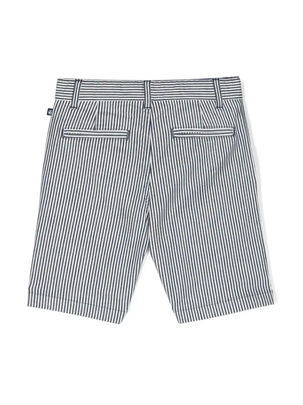 striped cotton bermuda short