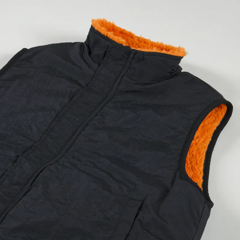 Stussy Sherpa Reversible Vest Tangerine