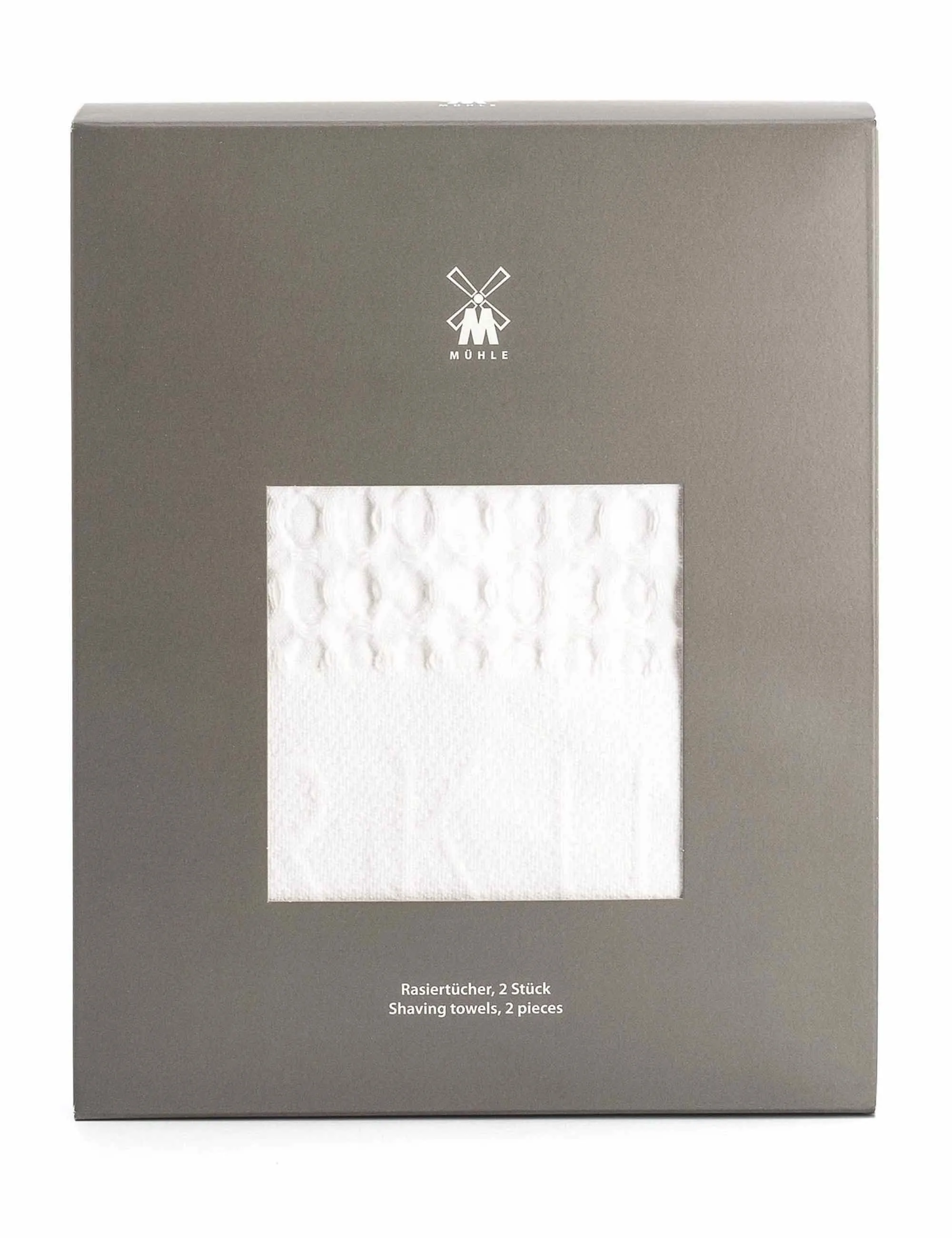 T1 Waffle Pique Shaving Towels (2 pk) - White