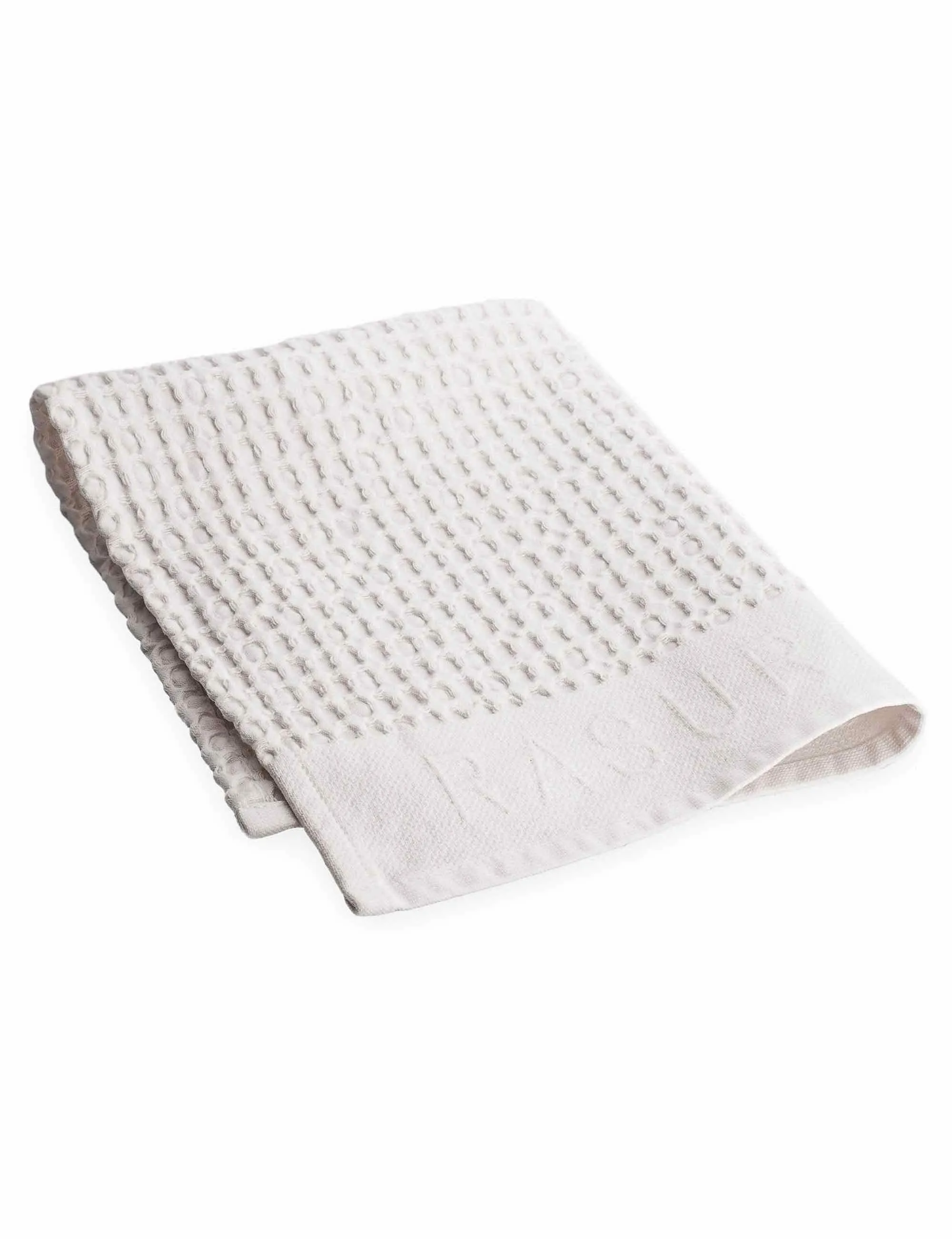 T1 Waffle Pique Shaving Towels (2 pk) - White