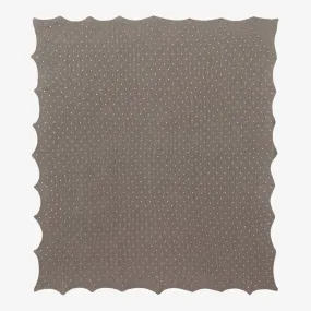 Taupe Brown Knitted Blanket (87cm)