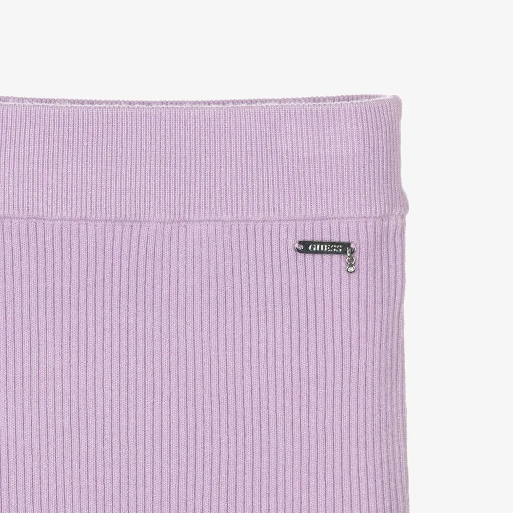 Teen Girls Lilac Knit Skirt