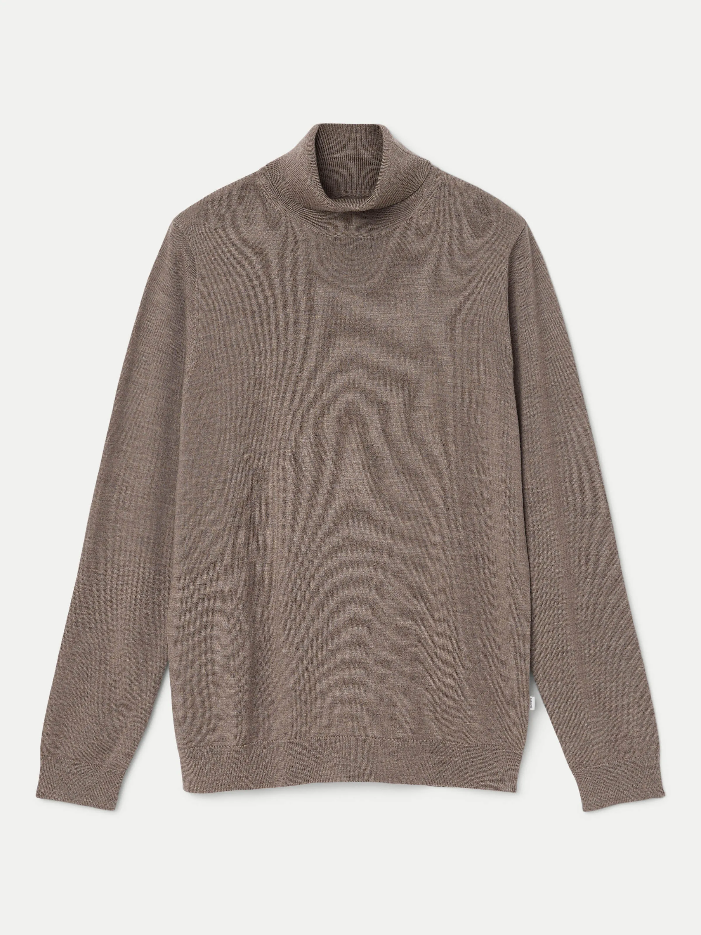 The Merino Wool Turtleneck in Dark Taupe