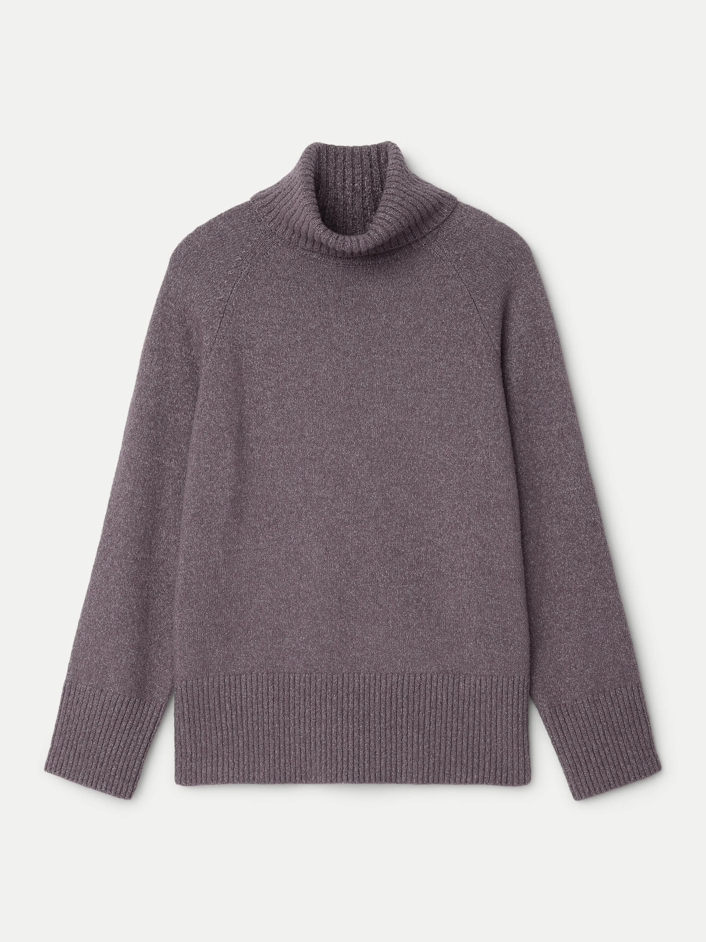 The Seawool Turtleneck in Purple