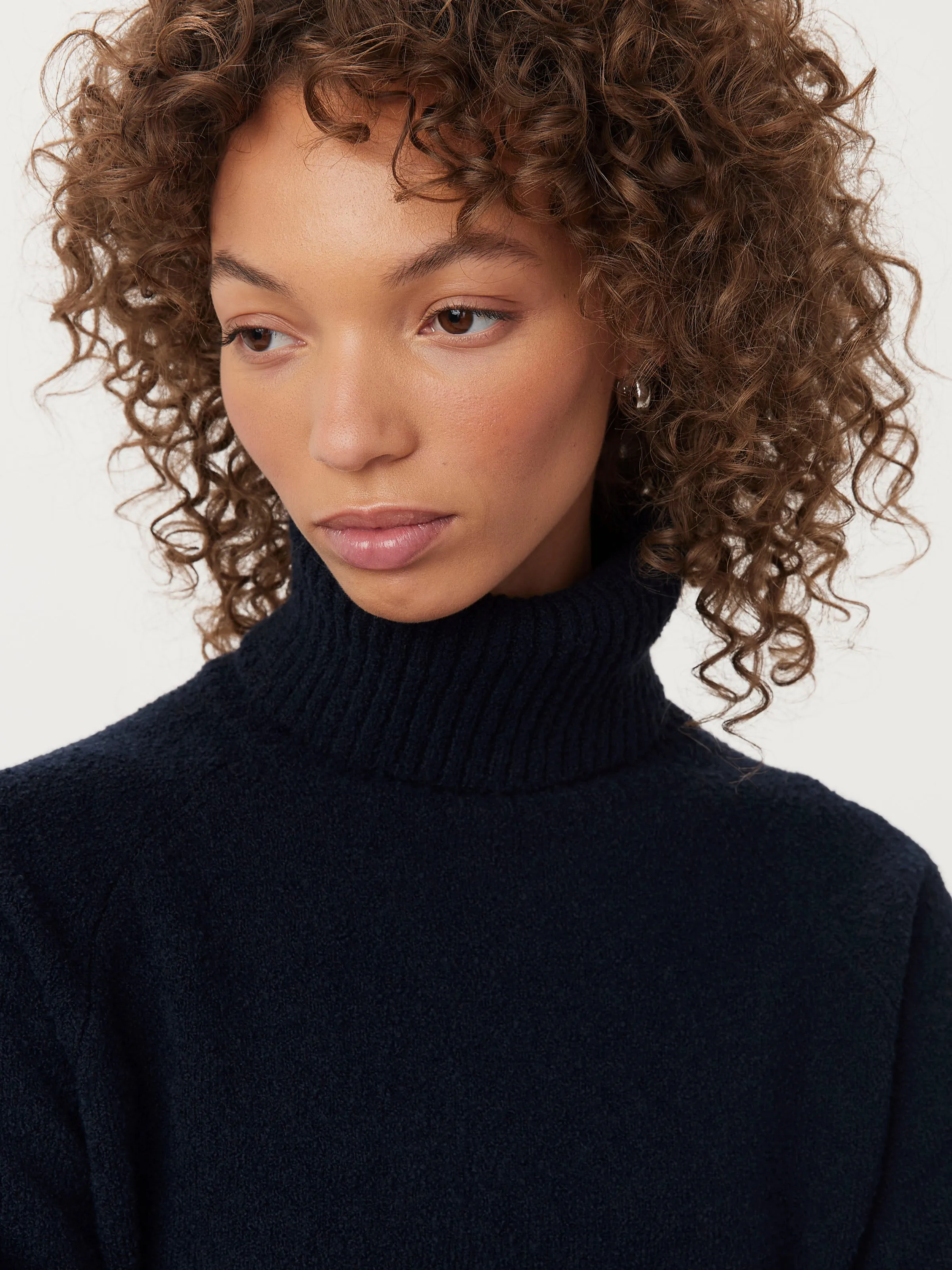 The Seawool Turtleneck in Space Blue