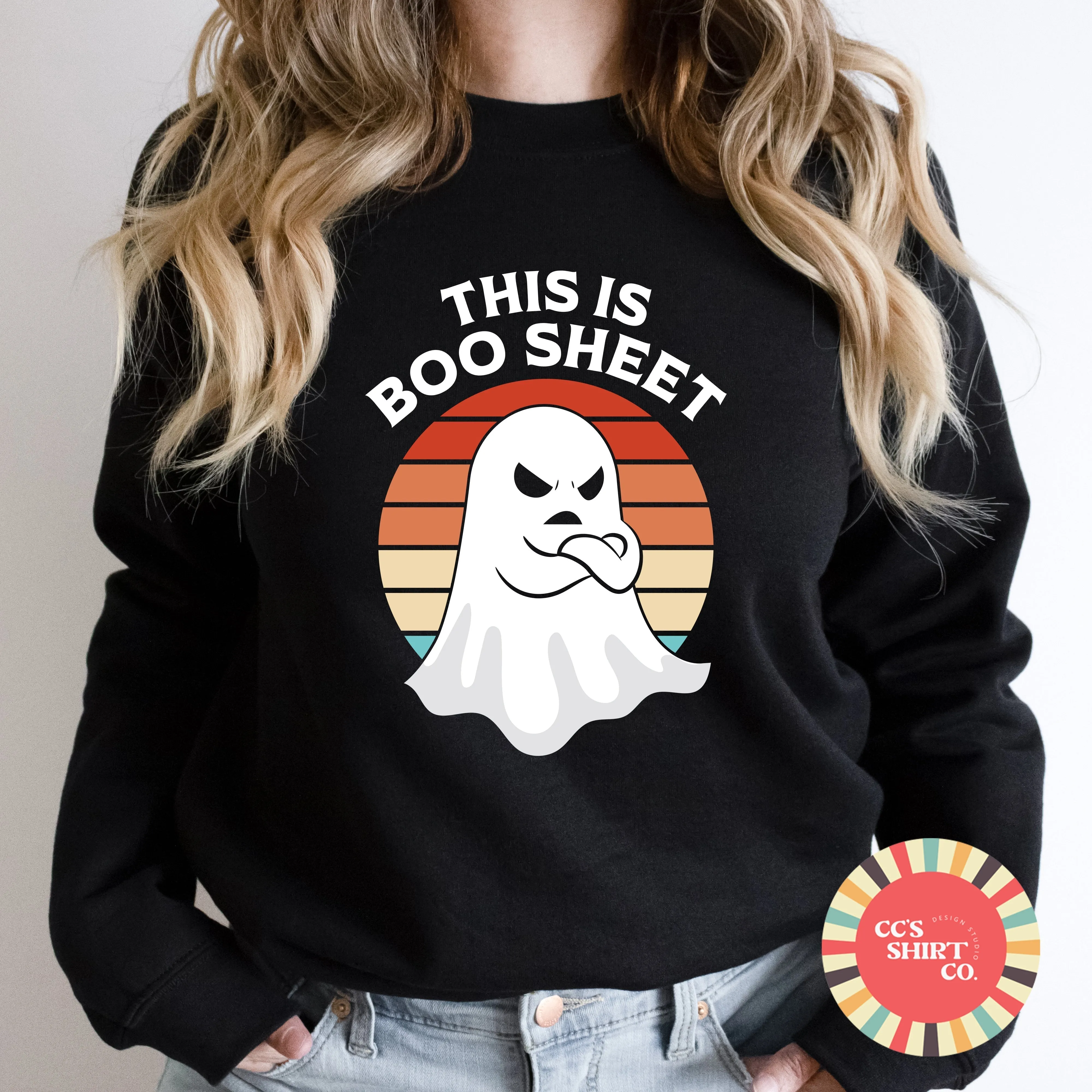 This is Boo Sheet Vintage Halloween Sweatshirt