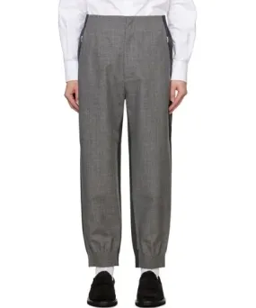 Thom Browne Gray Paneled Trousers