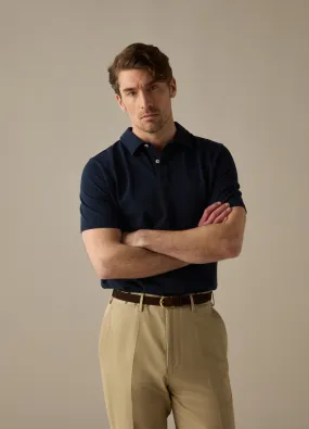 Torkel Short Sleeve Polo Shirt - Navy