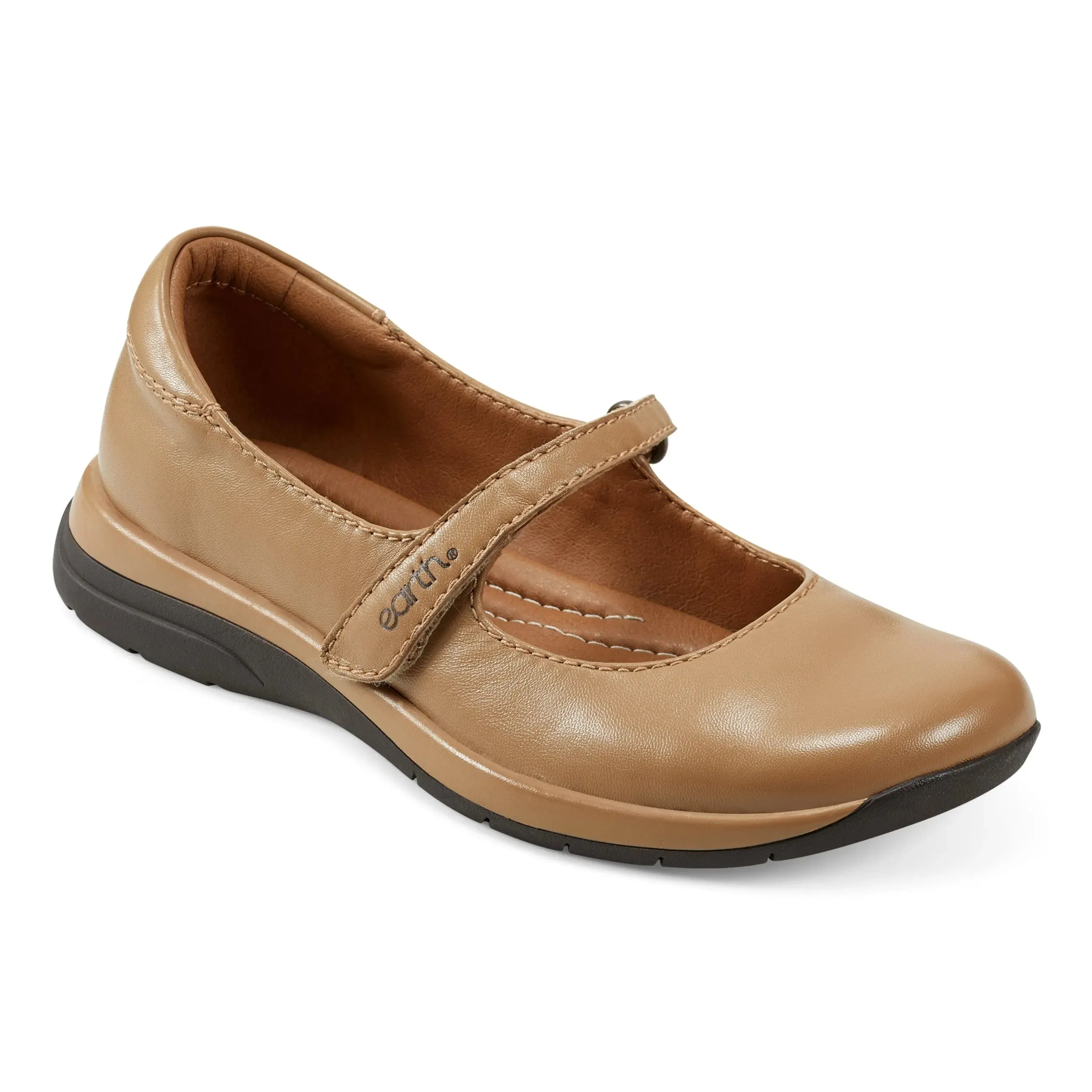 Tose Lug Sole Square Toe Casual Ballet Flats