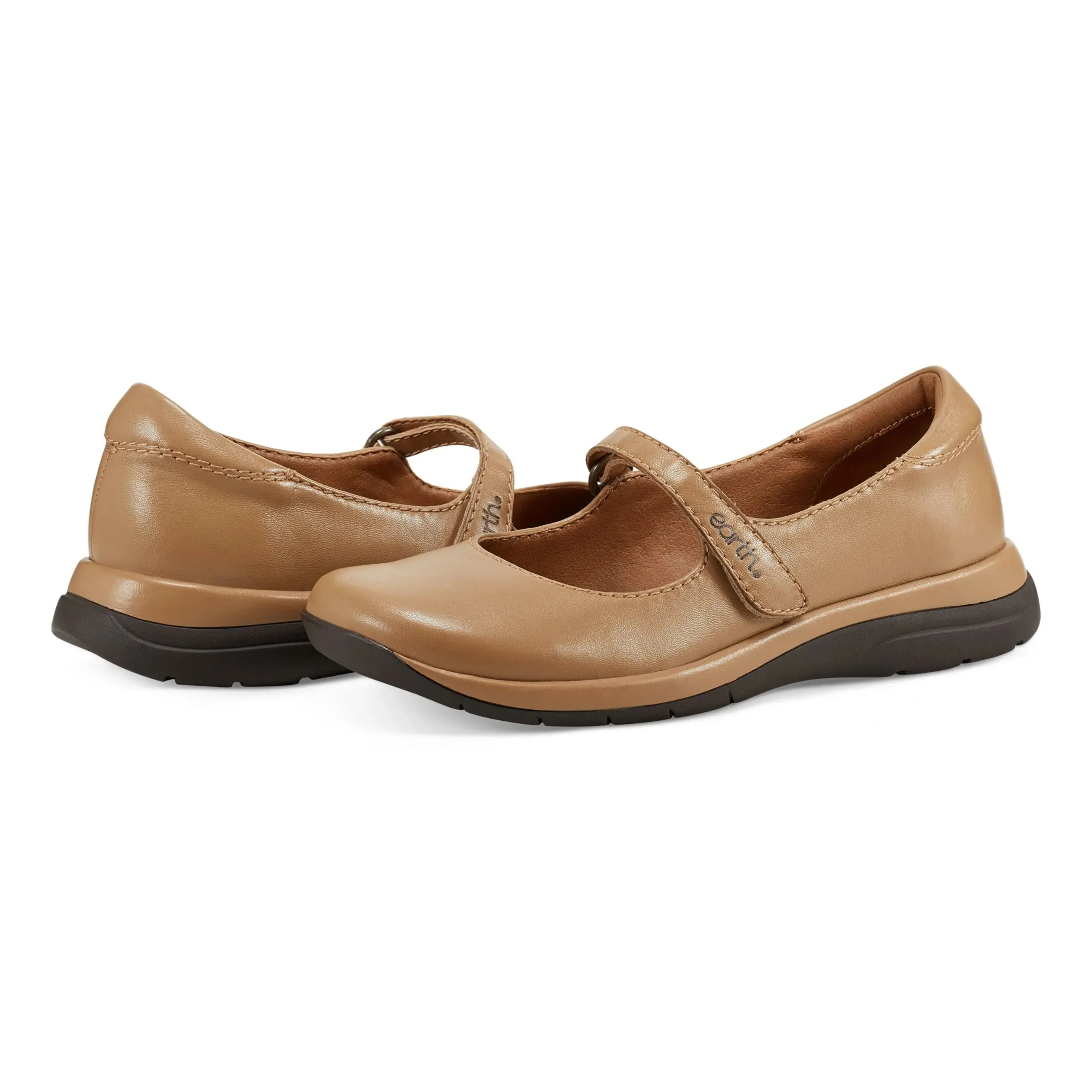 Tose Lug Sole Square Toe Casual Ballet Flats