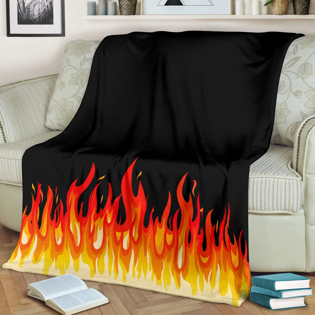 Ultra Plush Flame Bandana Throw Premium Blanket