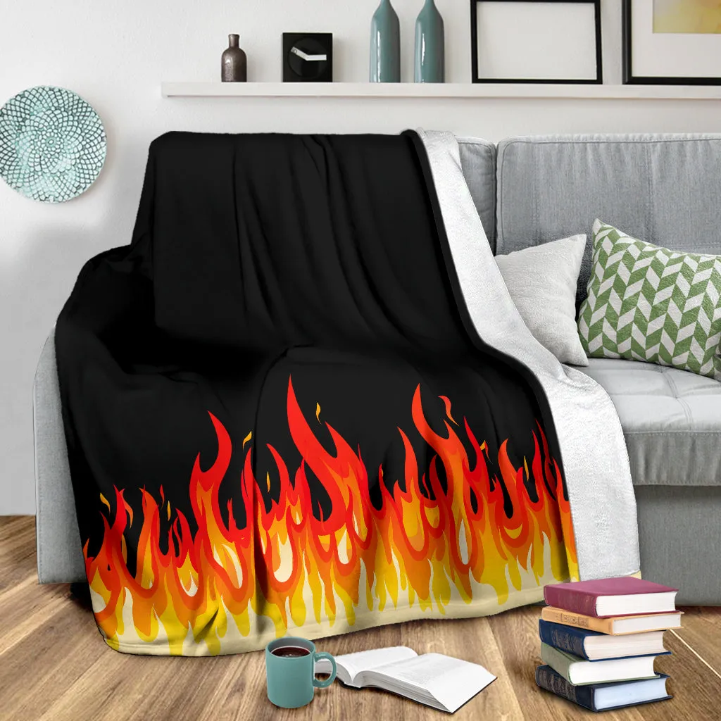 Ultra Plush Flame Bandana Throw Premium Blanket