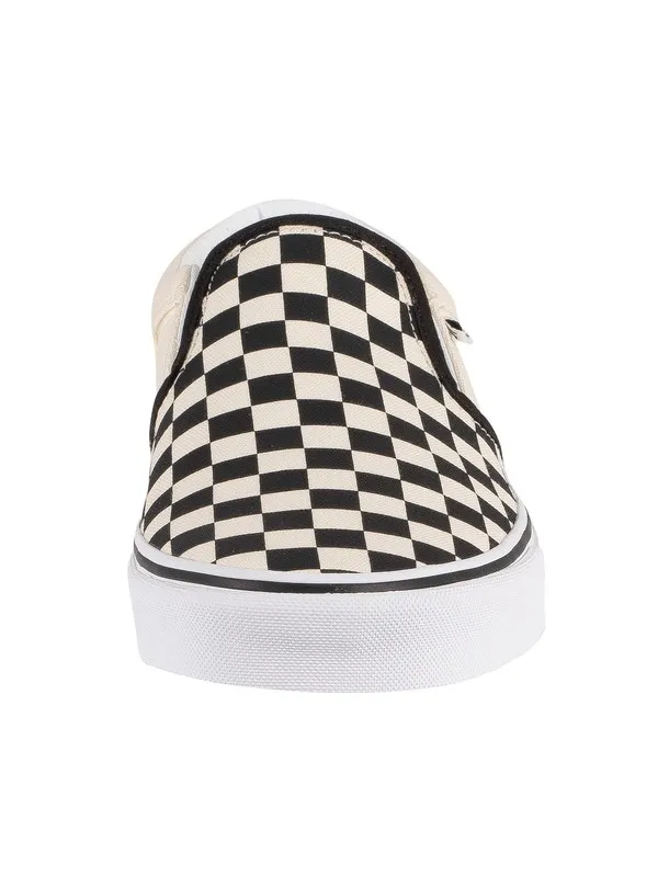 Vans Asher Checkerboard Trainers - Black/Natural