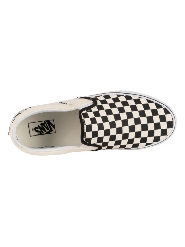 Vans Asher Checkerboard Trainers - Black/Natural