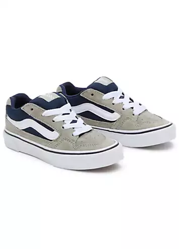 Vans Grey Blue Youth Caldrone Trainers | Grattan