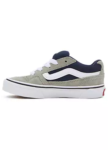 Vans Grey Blue Youth Caldrone Trainers | Grattan