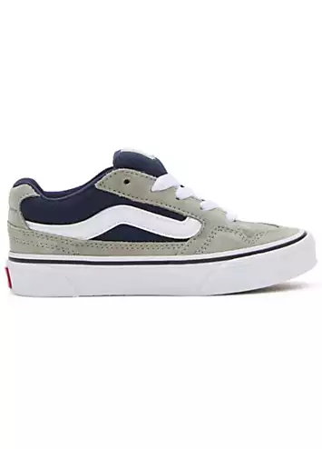 Vans Grey Blue Youth Caldrone Trainers | Grattan